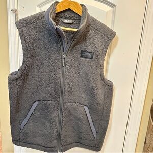 Men’s Large The North Face Charcoal Gray Fleece Vest